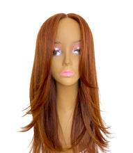 Load image into Gallery viewer, “Lisa”  Straight Ginger Wig
